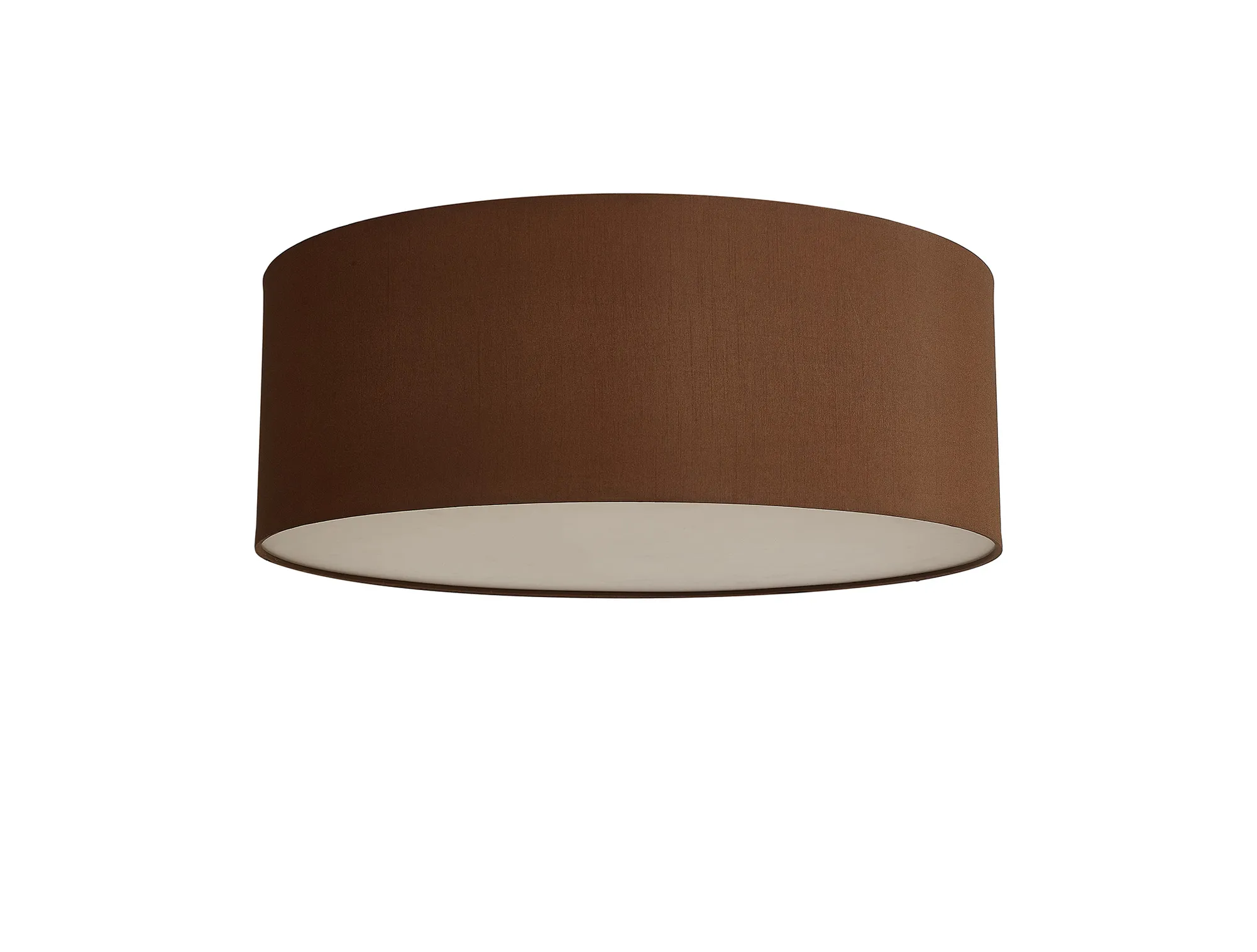 Baymont 60cm Flush 3 Light Raw Cocoa/Grecian Bronze, Frosted Diffuser DK0624  Deco Baymont WH RC